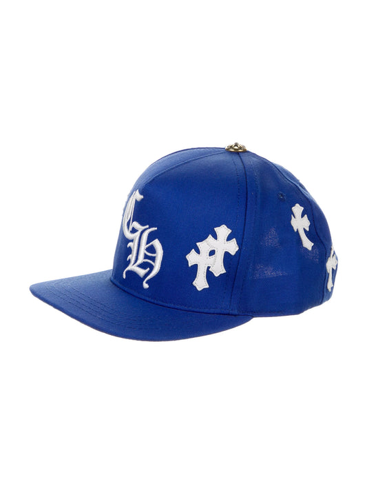 Cross patches hat (Blue)