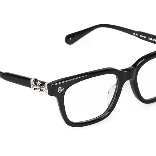 Optical glasses with cross design (Black)
