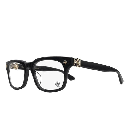 Optical glasses with cross design (Black)