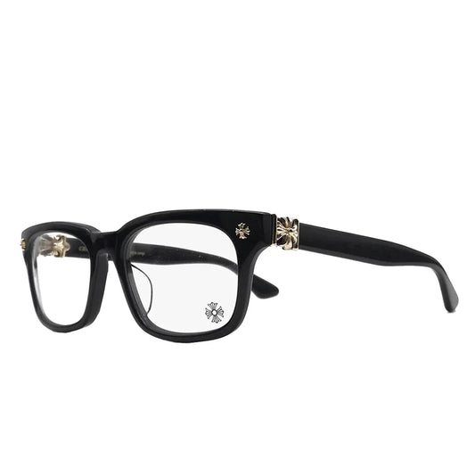 Optical glasses with cross design (Black)